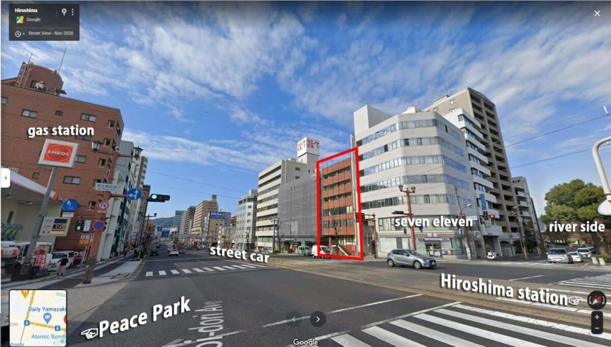הירושימה Bhotel Dai3Himawari - 2Br Good For 6Ppl Overlooking Peace Park With Wifi! מראה חיצוני תמונה